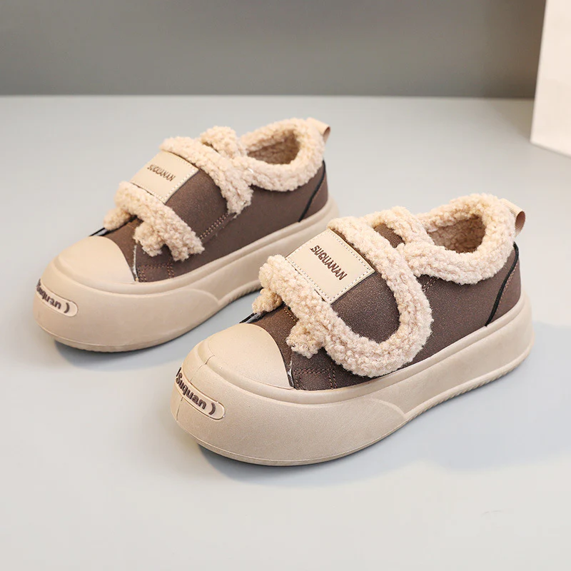 Damen Sportliche Sneaker mit flauschigem Innenfutter und rutschfester Sohle Heidi Mode - Image 6