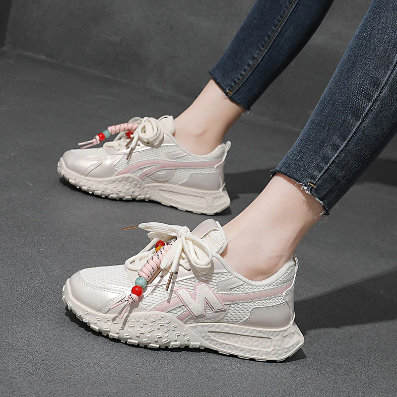Damen Sportliche Sneaker mit flexibler Laufsohle und atmungsaktiver Netzstruktur Heidi Mode - Image 4
