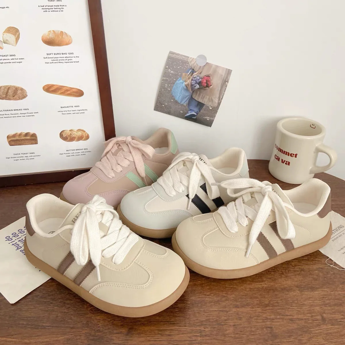 Damen Sportliche Sneaker mit gepolsterter Innensohle und rutschfester Sohle Heidi Mode - Image 4
