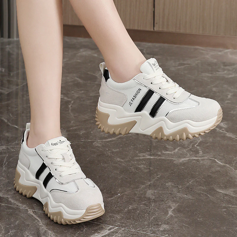 Damen Sportliche Sneaker mit hochdämpfendem Profil und atmungsaktivem Obermaterial Heidi Mode - Image 3