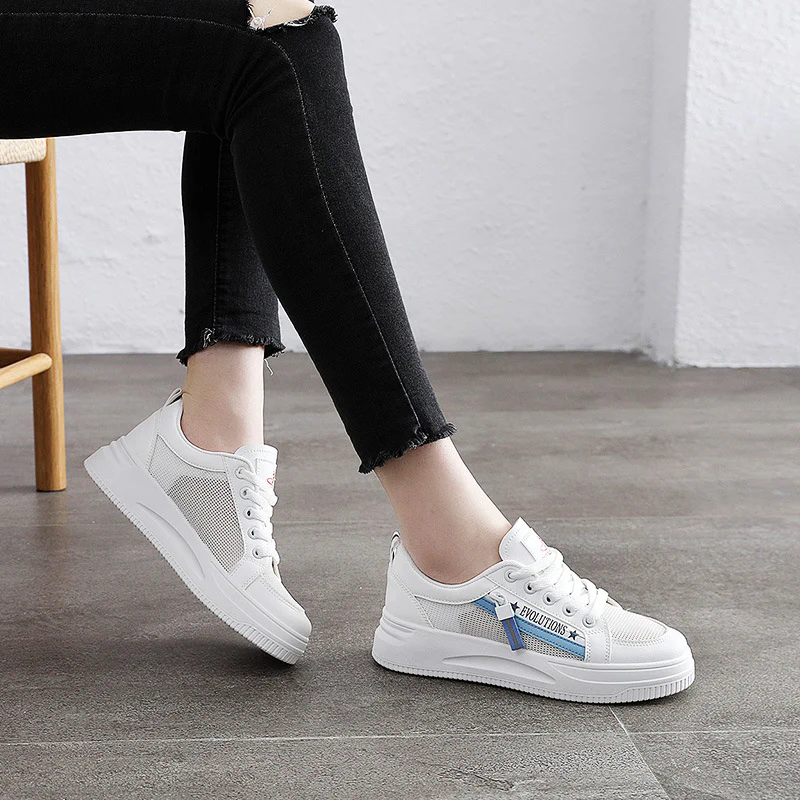 Damen Sportliche Sneaker mit innovativem Obermaterial und modischem Zipperdesign Heidi Mode - Image 3