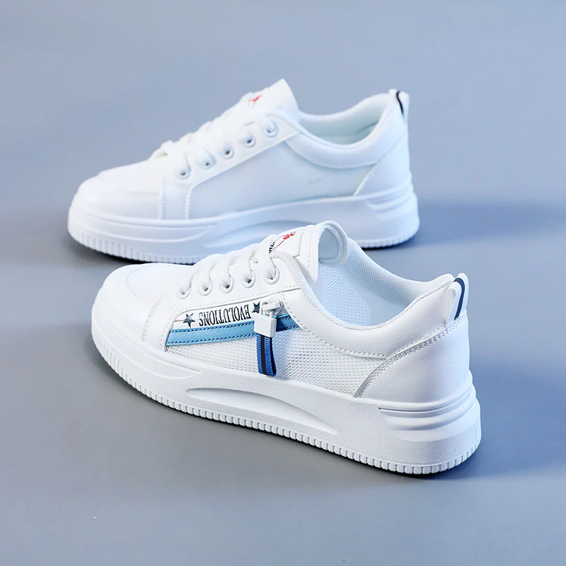 Damen Sportliche Sneaker mit innovativem Obermaterial und modischem Zipperdesign Heidi Mode - Image 6