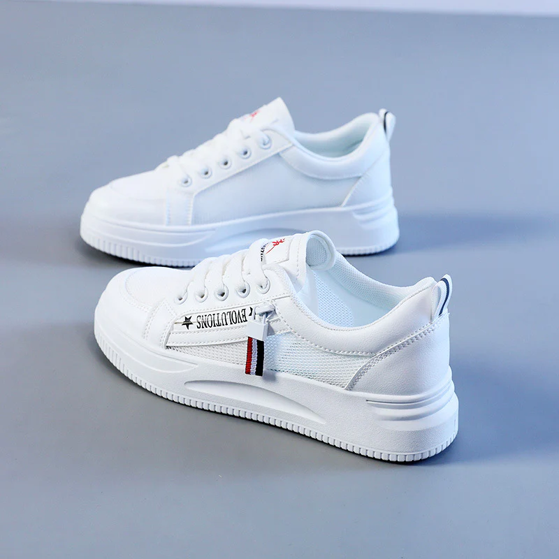 Damen Sportliche Sneaker mit innovativem Obermaterial und modischem Zipperdesign Heidi Mode - Image 7