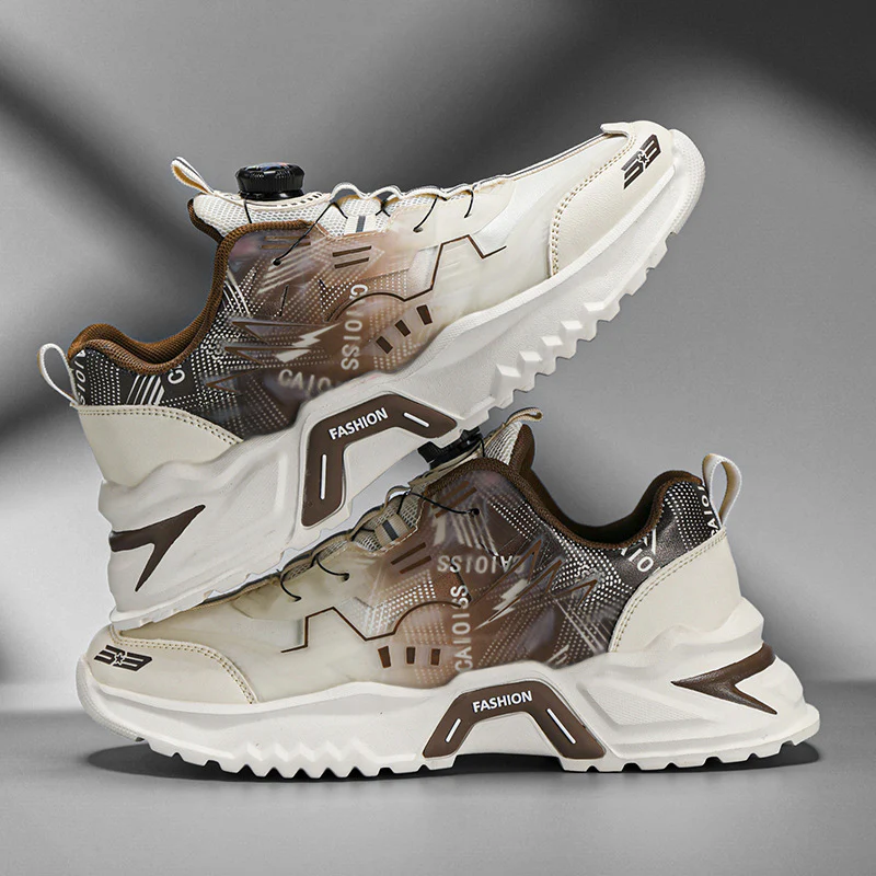 Damen Sportliche Sneaker mit innovativem Schnürsystem und atmungsaktiver Mesh-Oberfläche Heidi Mode - Image 3
