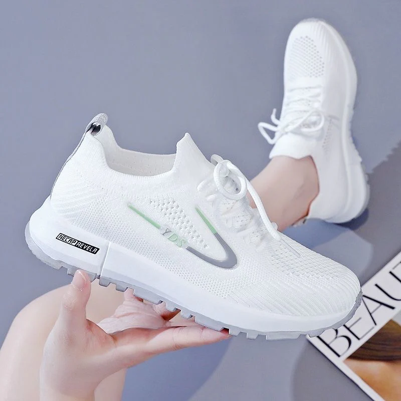 Damen Sportliche Sneaker mit innovativem Strickdesign und rutschfester Sohle Heidi Mode - Image 7