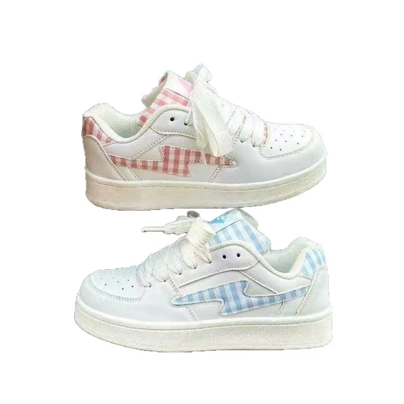 Damen Sportliche Sneaker mit kariertem Design und bequemer Dämpfung Heidi Mode - Image 5