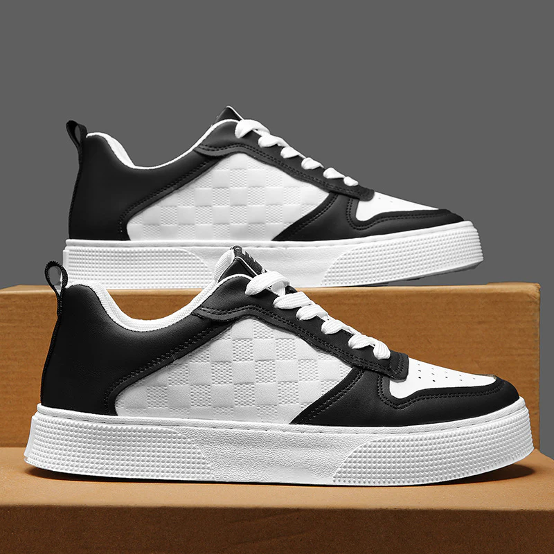 Damen Sportliche Sneaker mit Karomuster Heidi Mode - Image 2