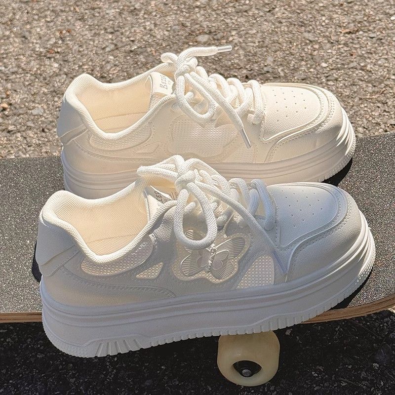 Damen Sportliche Sneaker mit luftdurchlässigem Obermaterial und stabiler Plateausohle Heidi Mode - Image 3