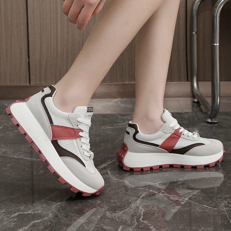 Damen Sportliche Sneaker mit luftiger Mesh-Oberfläche und rutschfester Sohle Heidi Mode - Image 3