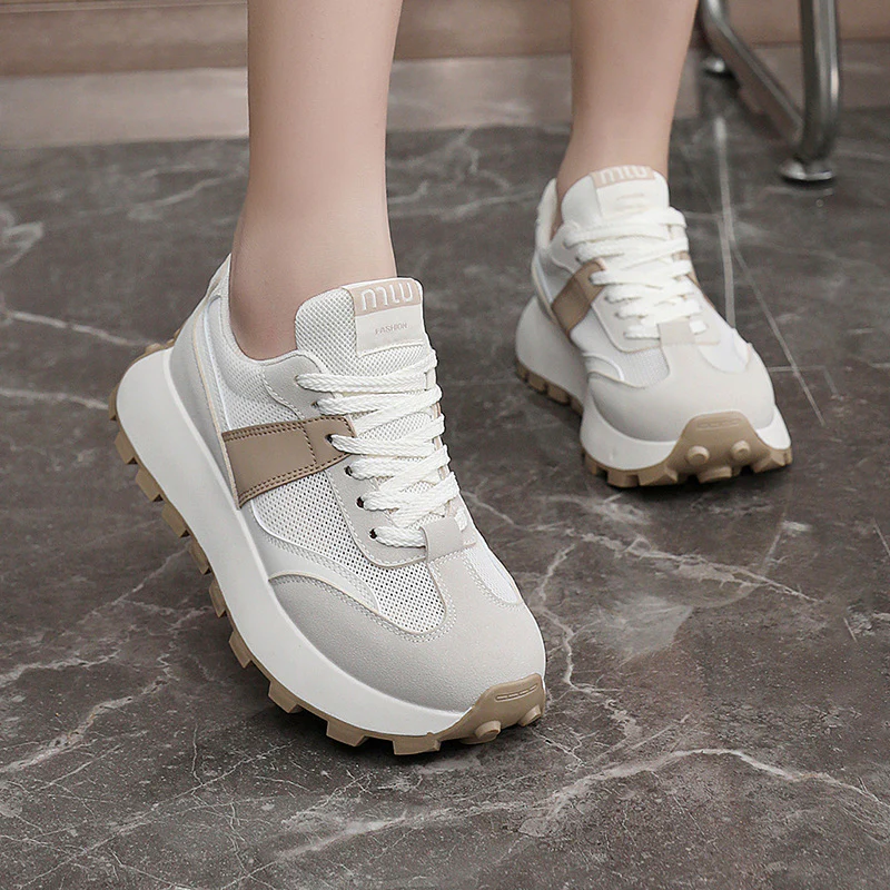 Damen Sportliche Sneaker mit luftiger Mesh-Oberfläche und rutschfester Sohle Heidi Mode - Image 4