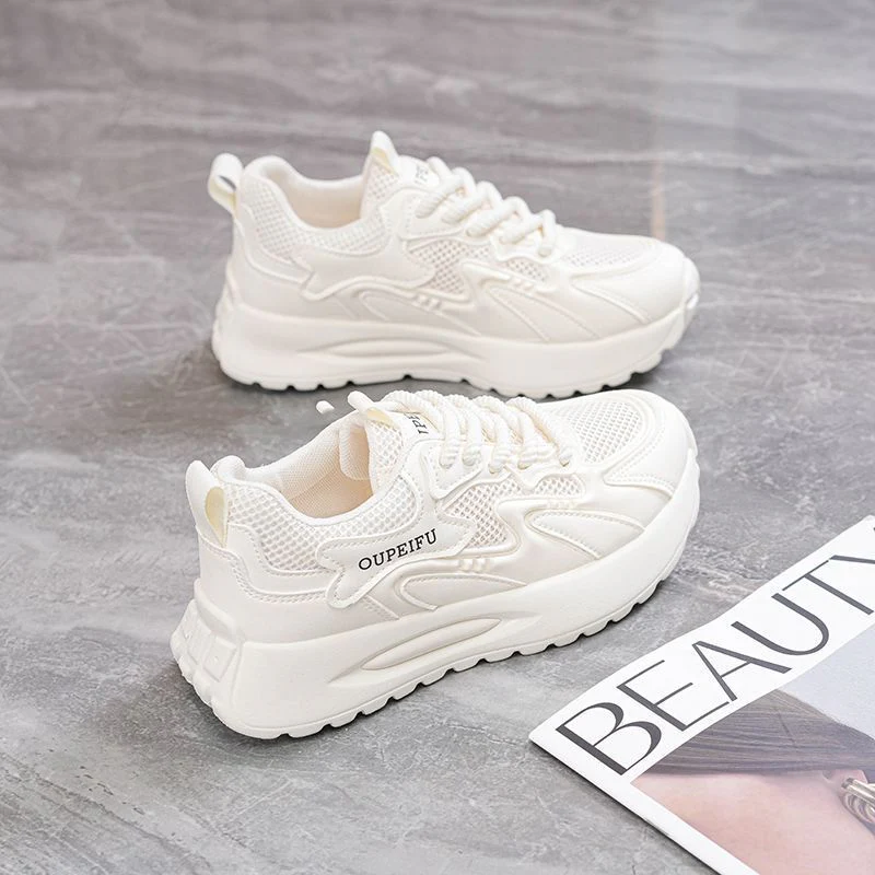 Damen Sportliche Sneaker mit modernem Design und atmungsaktiver Mesh-Oberfläche Heidi Mode - Image 3