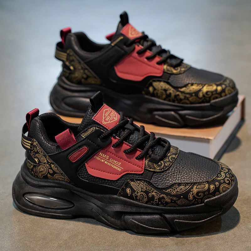 Damen Sportliche Sneaker mit modernem grafischen Muster und atmungsaktiver Sohle Heidi Mode - Image 2