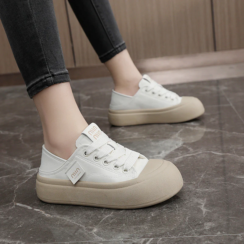 Damen sportliche Sneaker mit moderner Plateau-Sohle Heidi Mode - Image 4