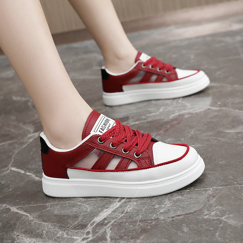 Damen Sportliche Sneaker mit modischem Design und atmungsaktiver Oberflächenstruktur Heidi Mode - Image 3