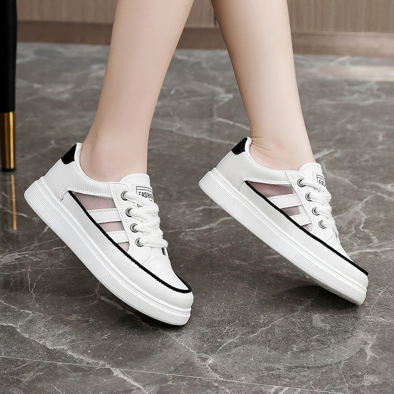 Damen Sportliche Sneaker mit modischem Design und atmungsaktiver Oberflächenstruktur Heidi Mode - Image 4