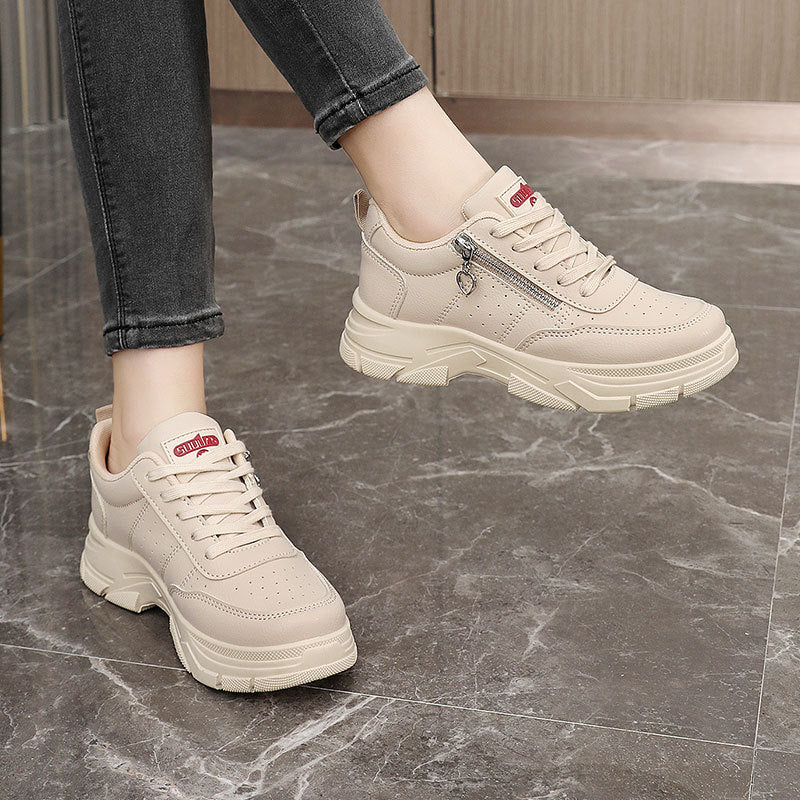 Damen Sportliche Sneaker mit modischem Reißverschluss und gepolsterter Sohle Heidi Mode - Image 3