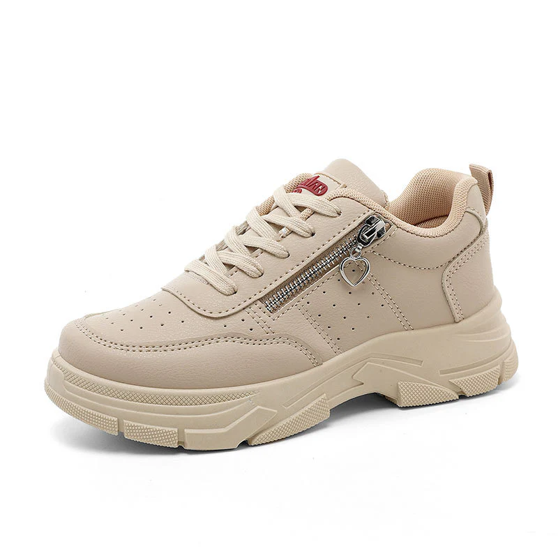 Damen Sportliche Sneaker mit modischem Reißverschluss und gepolsterter Sohle Heidi Mode - Image 5