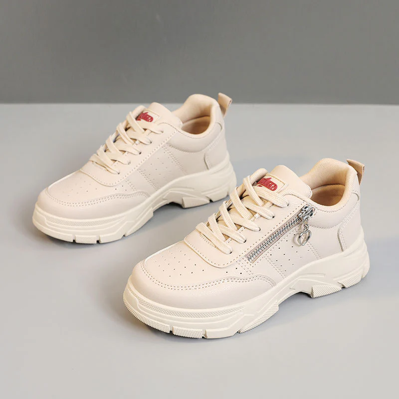 Damen Sportliche Sneaker mit modischem Reißverschluss und gepolsterter Sohle Heidi Mode - Image 7