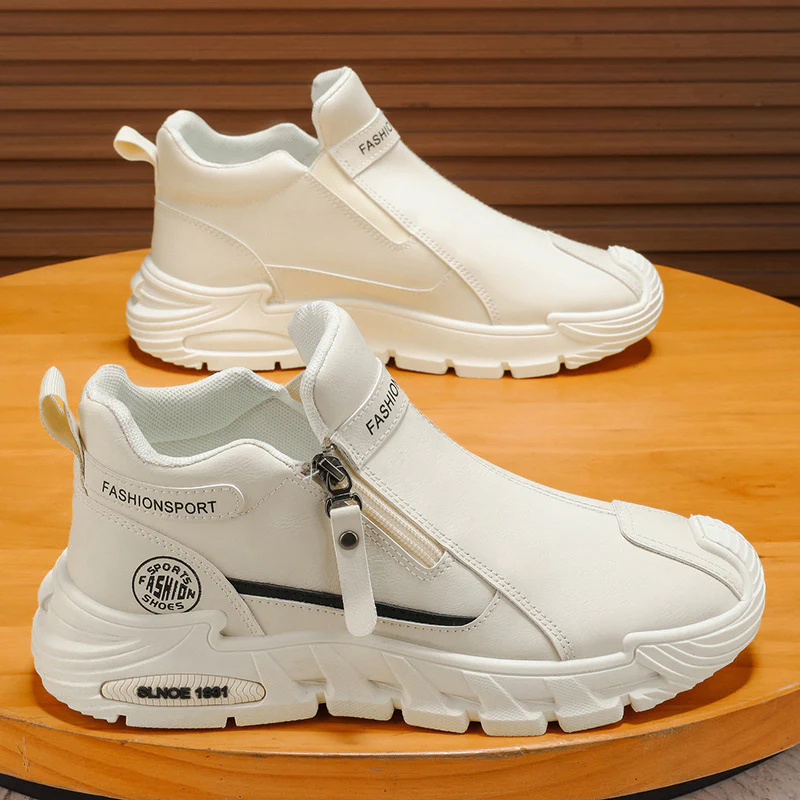 Damen Sportliche Sneaker mit praktischer Reißverschlussöffnung und stoßdämpfender Sohle Heidi Mode - Image 3