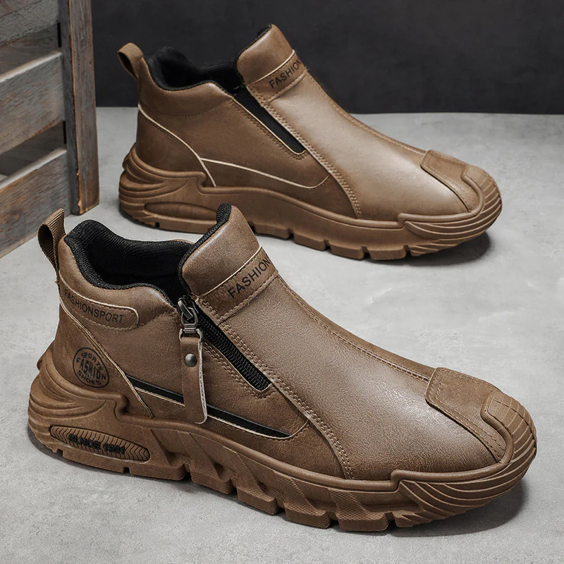 Damen Sportliche Sneaker mit praktischer Reißverschlussöffnung und stoßdämpfender Sohle Heidi Mode - Image 4