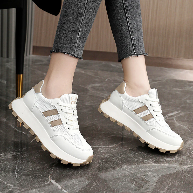 Damen Sportliche Sneaker mit rutschfester Laufsohle und atmungsaktivem Obermaterial Heidi Mode - Image 3