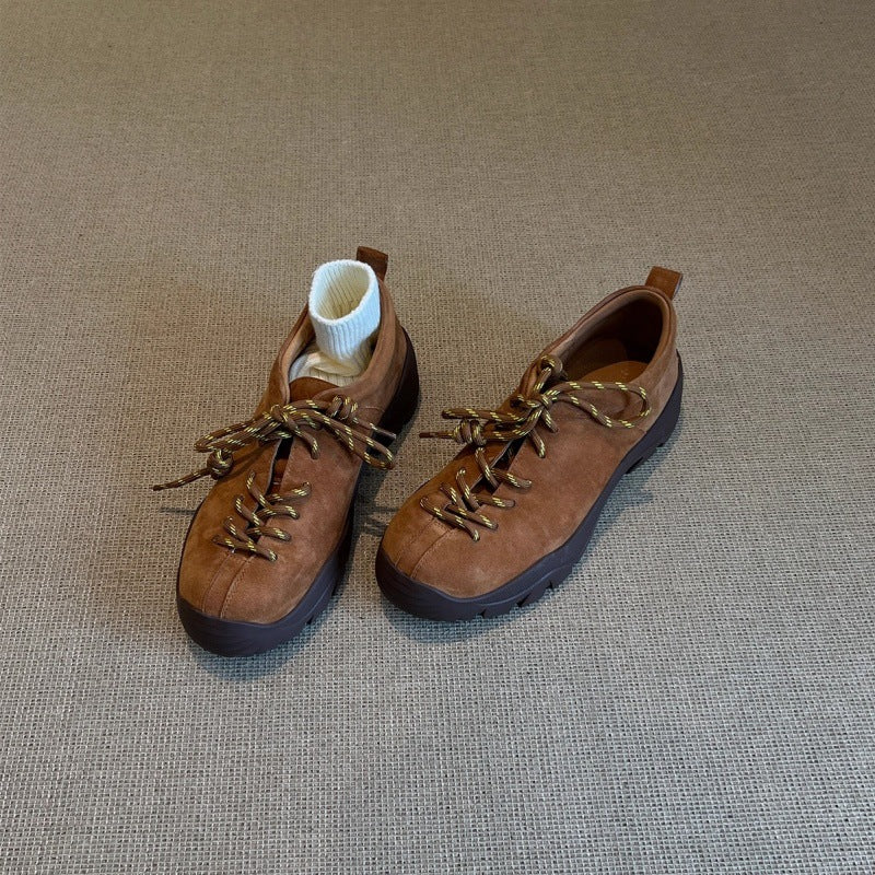 Damen Sportliche Sneaker mit samtiger Wildlederoberfläche und rutschfester Sohle Heidi Mode - Image 8