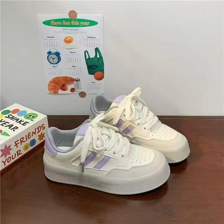 Damen Sportliche Sneaker mit trendigem Plateau und atmungsaktiver Obermaterialstruktur Heidi Mode - Image 2