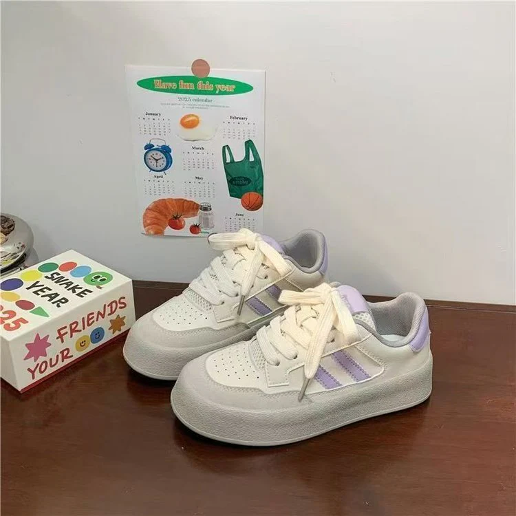 Damen Sportliche Sneaker mit trendigem Plateau und atmungsaktiver Obermaterialstruktur Heidi Mode - Image 4