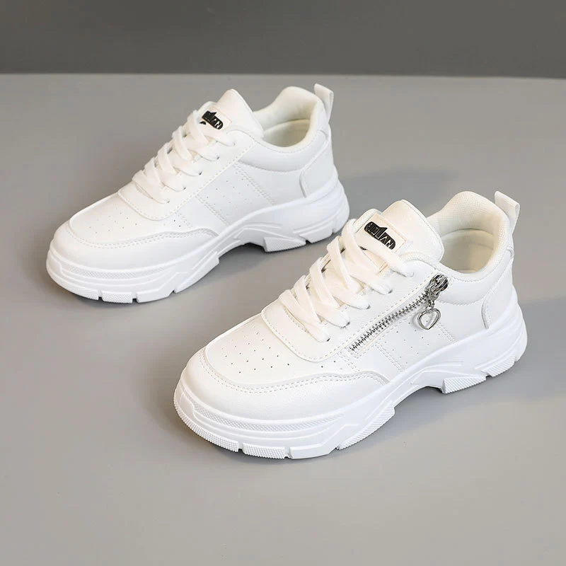 Damen Sportliche Sneaker mit trendiger Reißverschluss-Applikation und komfortabler Sohle Heidi Mode - Image 7