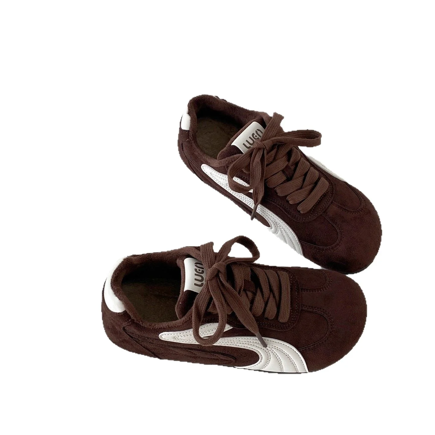 Damen Sportliche Sneaker mit Veloursleder-Obermaterial und gepolsterter Innensohle Heidi Mode - Image 5