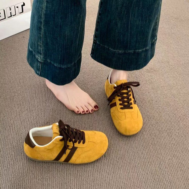 Damen Sportliche Sneaker mit weichem Wildleder-Obermaterial und ergonomischer Dämpfung Heidi Mode - Image 2