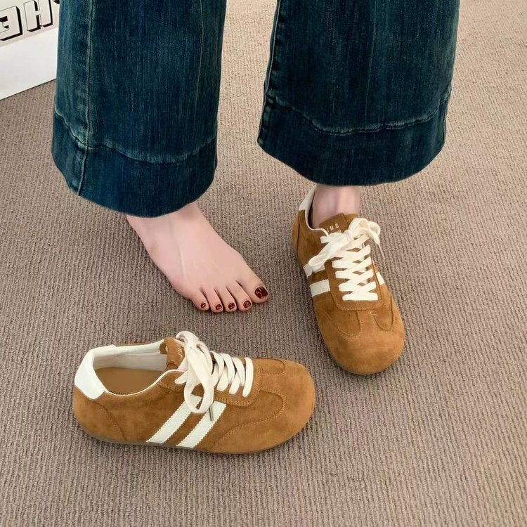 Damen Sportliche Sneaker mit weichem Wildleder-Obermaterial und ergonomischer Dämpfung Heidi Mode - Image 3