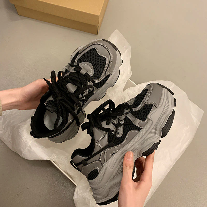 Damen sportliche Sneakers im innovativen Chunky-Design mit atmungsaktiven Einsätzen Heidi Mode - Image 3