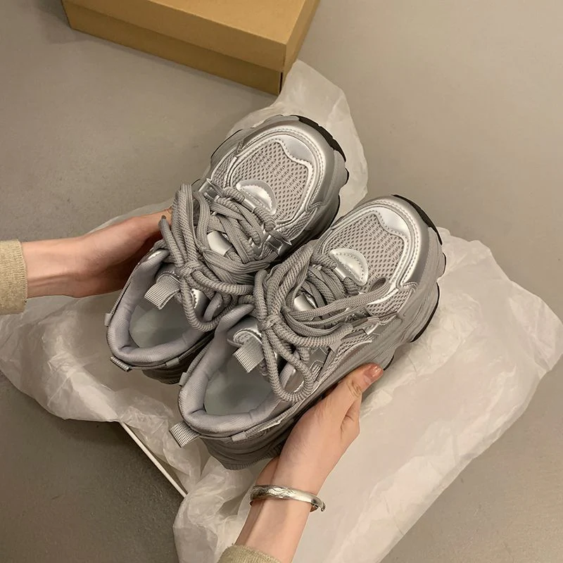 Damen sportliche Sneakers im innovativen Chunky-Design mit atmungsaktiven Einsätzen Heidi Mode - Image 6