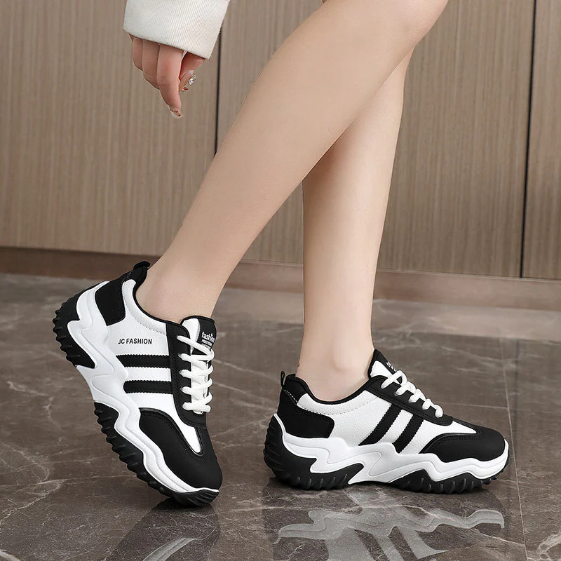 Damen Sportliche Sneakers im lässigen Chunky Design mit dämpfender Profilsohle Heidi Mode - Image 3