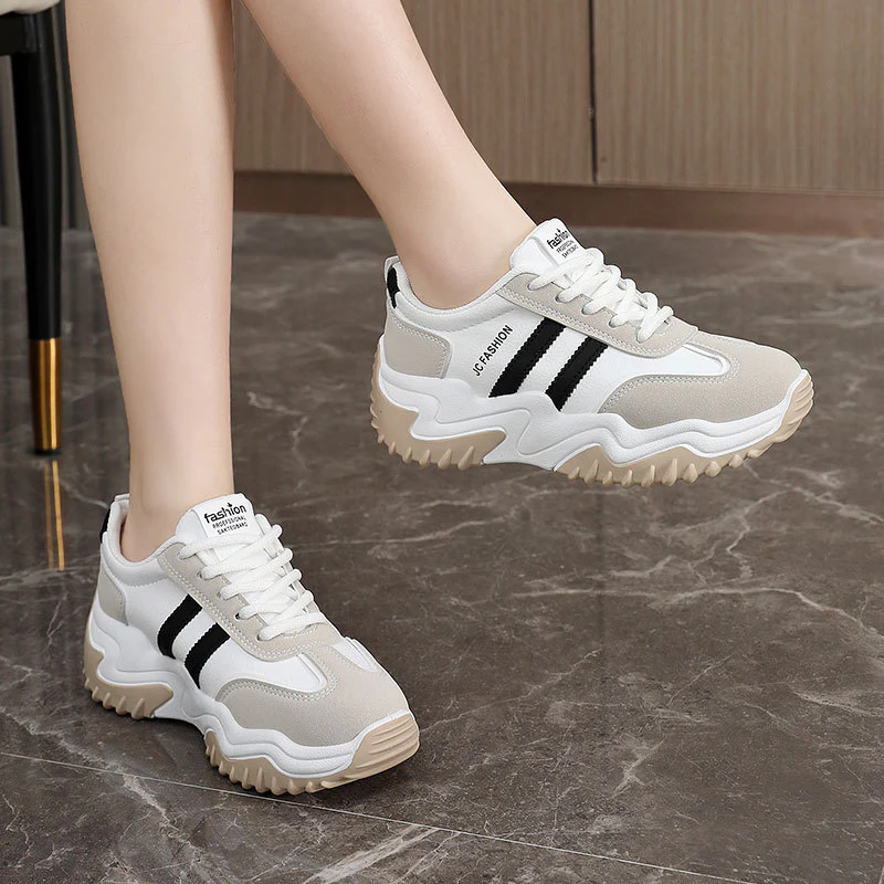 Damen Sportliche Sneakers im lässigen Chunky Design mit dämpfender Profilsohle Heidi Mode - Image 4