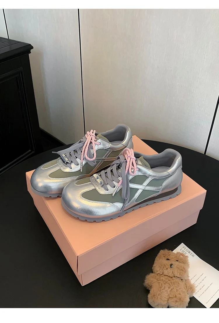 Damen Sportliche Sneakers im Metallic-Look mit flexibler Sohle und innovativer Dämpfungstechnologie Heidi Mode - Image 7