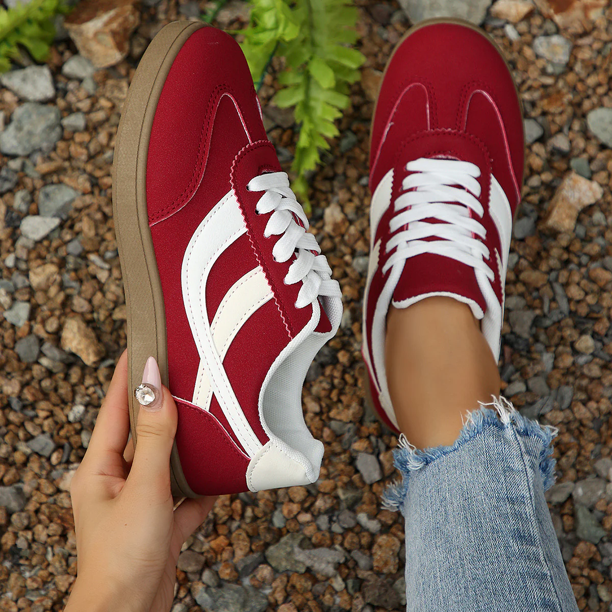 Damen Sportliche Sneakers im retro-inspirierten Style Heidi Mode - Image 4