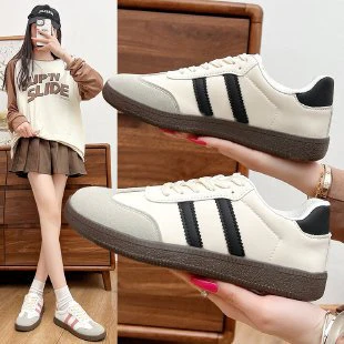 Damen Sportliche Sneakers im Retro-Stil mit strapazierfähigem Obermaterial und rutschfester Sohle Heidi Mode - Image 3