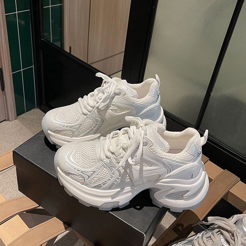 Damen Sportliche Sneakers mit atmungsaktivem Mesh-Obermaterial und dämpfender Sohle Heidi Mode - Image 3