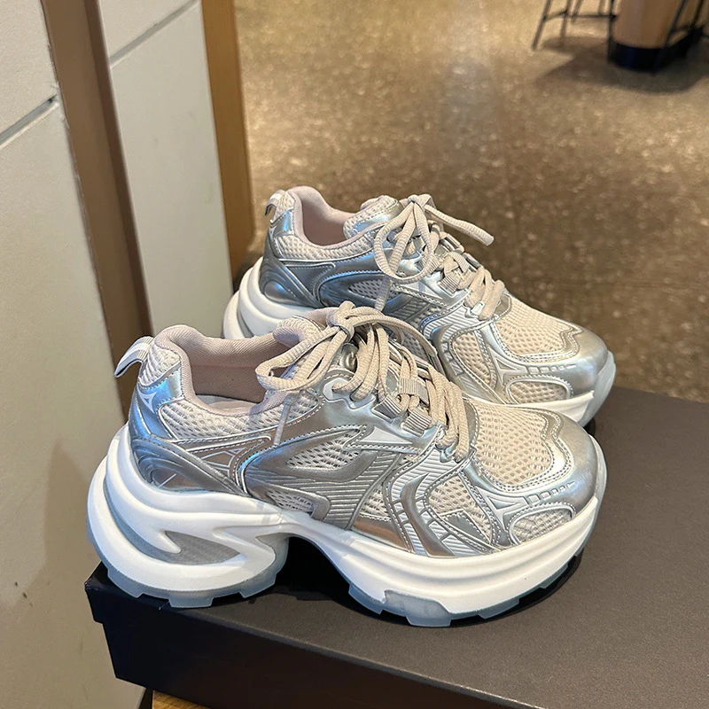 Damen Sportliche Sneakers mit atmungsaktivem Mesh-Obermaterial und dämpfender Sohle Heidi Mode - Image 6