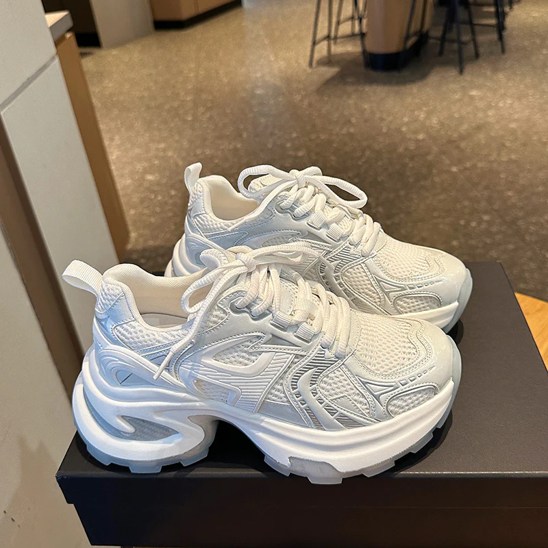 Damen Sportliche Sneakers mit atmungsaktivem Mesh-Obermaterial und dämpfender Sohle Heidi Mode - Image 7