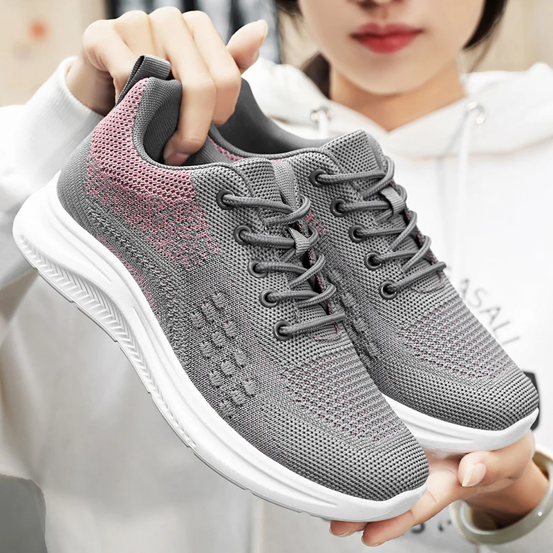 Damen Sportliche Sneakers mit atmungsaktivem Mesh-Obermaterial und dämpfender Sohle Heidi Mode - Image 2
