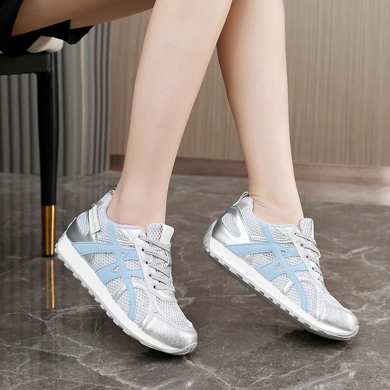 Damen Sportliche Sneakers mit atmungsaktivem Mesh-Obermaterial und dynamischer Dämpfung Heidi Mode - Image 3
