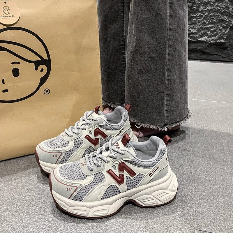 Damen Sportliche Sneakers mit atmungsaktivem Mesh-Obermaterial und flexibler Dämpfung Heidi Mode - Image 2