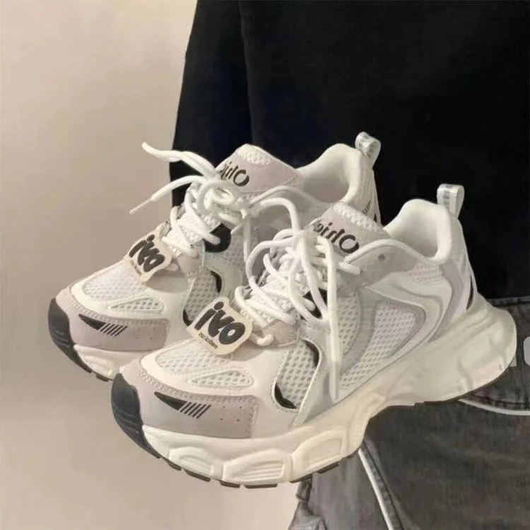 Damen Sportliche Sneakers mit atmungsaktivem Mesh-Obermaterial und gepolsterter Sohle Heidi Mode