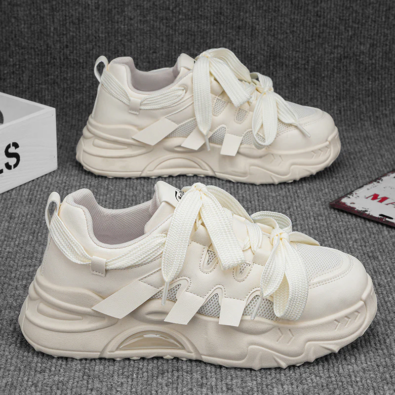 Damen Sportliche Sneakers mit atmungsaktivem Mesh-Obermaterial und robustem Sohlenprofil Heidi Mode - Image 3