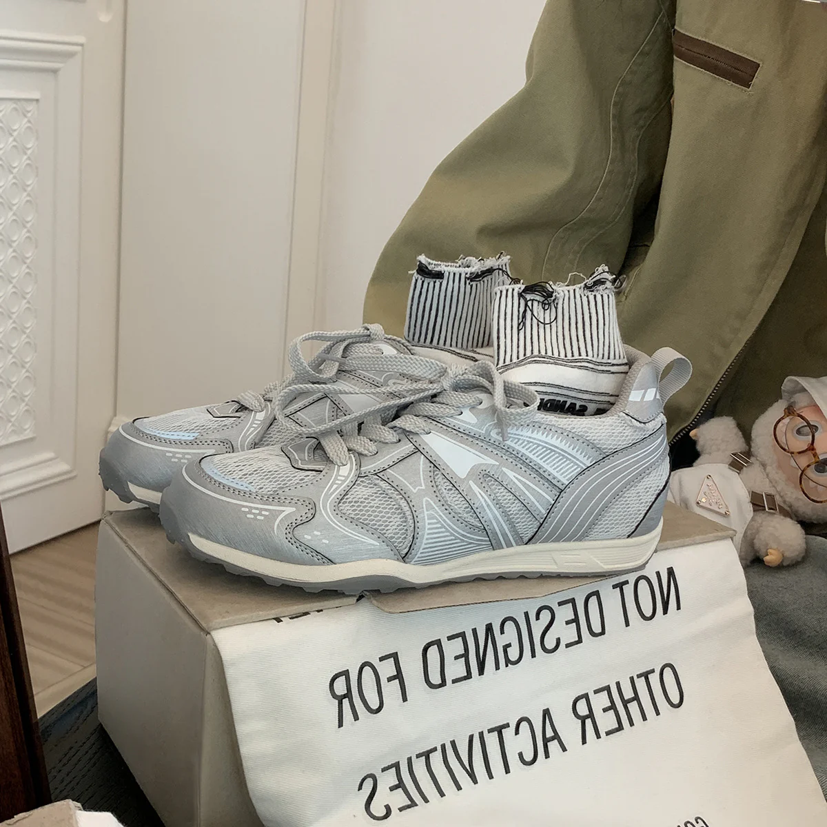 Damen Sportliche Sneakers mit atmungsaktivem Mesh-Obermaterial und schockabsorbierender Sohle Heidi Mode - Image 7