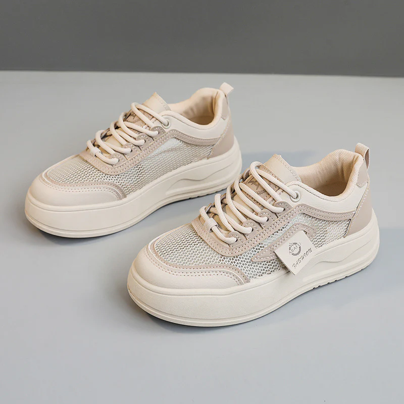 Damen sportliche Sneakers mit atmungsaktivem Mesh und dämpfendem Sohlenprofil Heidi Mode - Image 8