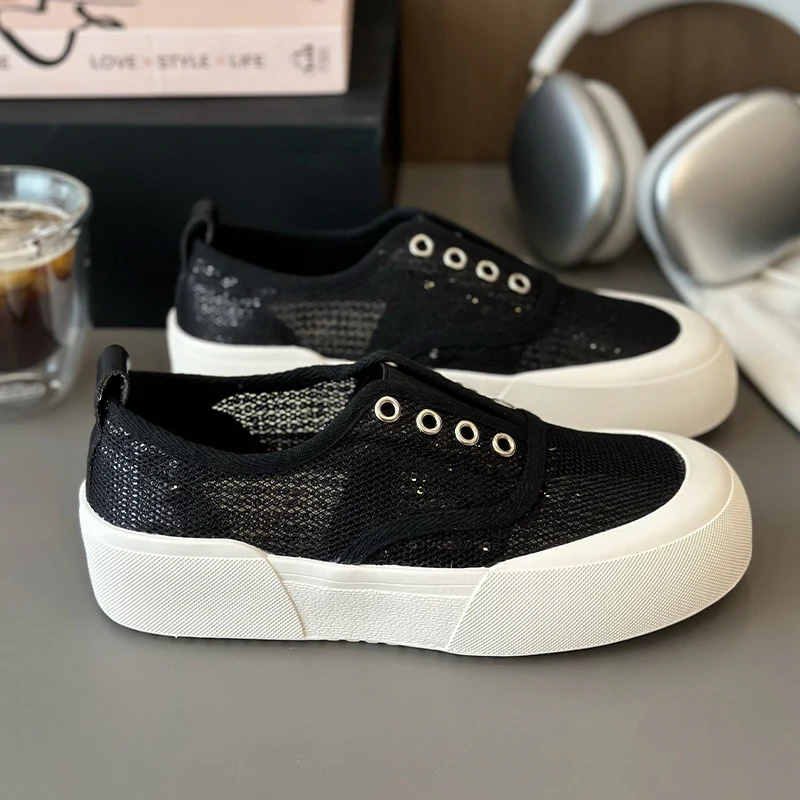Damen Sportliche Sneakers mit atmungsaktivem Netzmaterial und modischem Plateau Heidi Mode - Image 6